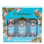 Chá Branco & Gengibre Orgânica - Kit Loção Hidratante + Sabonete Líquido + Body Splash Kit