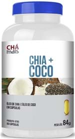 Ficha técnica e caractérísticas do produto Chia+Coco Óleo de Chia e Óleo de Côco Chá Mais 60 Capsulas 1400mg