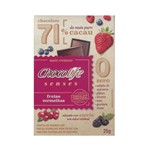 Ficha técnica e caractérísticas do produto Chocolate Senses 71% Frutas Vermelhas - Chocolife