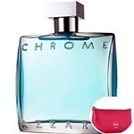 Ficha técnica e caractérísticas do produto Chrome Azzaro Eau de Toilette - Perfume Masculino 100ml+Necessaire Pink com Puxador em Fita