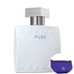 Chrome Pure Azzaro Eau de Toilette - Perfume Masculino 100ml+Beleza na Web Roxo - Nécessaire