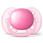 Ficha técnica e caractérísticas do produto Chupeta Avent Ultra Soft Lisa 0-6m Rosa