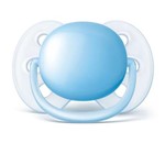 Ficha técnica e caractérísticas do produto Chupeta Avent Ultra Soft Unitaria 6 a 18 Meses Azul - Philips Avent