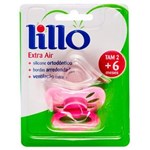 Ficha técnica e caractérísticas do produto Chupeta Lillo Extra Air Silicone Ortodôntico - Rosa