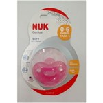 Ficha técnica e caractérísticas do produto Chupeta Nuk 100% Silicone Rosa S1 Genius Soft
