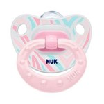 Ficha técnica e caractérísticas do produto Chupeta NUK (6M) Girls Rosa e Azul Decorada S2