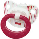 Ficha técnica e caractérísticas do produto Chupeta Nuk Fashion Girl Listrada Tam 2 Rosa