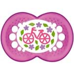 Ficha técnica e caractérísticas do produto Chupeta Pearl Silk Touch Girls Tam 2 (6m+) Bicicletinha - MAM