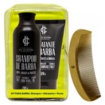 Ficha técnica e caractérísticas do produto Cia. da Barba Seleção Barba Hidratada Kit - Shampoo + Hidratante + Pente