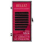 Ficha técnica e caractérísticas do produto Cílios Belliz para Alongamento Mink C 0,06 10,12,14mm