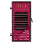 Ficha técnica e caractérísticas do produto Cílios para Alongamento Belliz - Mink C 020 Mix 1 Un