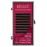 Ficha técnica e caractérísticas do produto Cílios para Alongamento Belliz - Mink C 015 12mm 1 Un