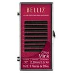 Ficha técnica e caractérísticas do produto Cílios Postiços Belliz Alongamento Mink C 020 Mix 1un
