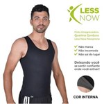 Ficha técnica e caractérísticas do produto Cinta Emagrecedora MASCULINA Queima Gordura Less Now T-shirt Preta