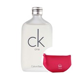 CK One Calvin Klein Eau de Toilette - Perfume Unissex 50ml + Nécessaire Pink Beleza na Web