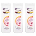 Ficha técnica e caractérísticas do produto Clear Anticaspa Flor de Cerejeira Shampoo 200ml (Kit C/03)