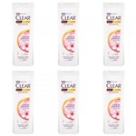 Ficha técnica e caractérísticas do produto Clear Anticaspa Flor de Cerejeira Shampoo 200ml (Kit C/06)
