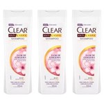 Ficha técnica e caractérísticas do produto Clear Anticaspa Flor de Cerejeira Shampoo 200ml - Kit com 03