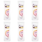 Ficha técnica e caractérísticas do produto Clear Anticaspa Flor de Cerejeira Shampoo 200ml - Kit com 06