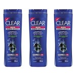 Ficha técnica e caractérísticas do produto Clear Men Limpeza Profunda Shampoo 200ml - Kit com 03