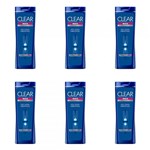 Kit com 3 Clear Menthol Shampoo Masculino 200ml