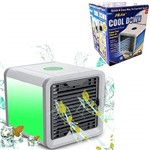 Ficha técnica e caractérísticas do produto Climatizador Ar Ventilador Luminaria Agua Cool Cooler Gelado (888675)