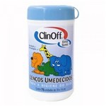 Ficha técnica e caractérísticas do produto Clin Off Lenços Umedecidos Infantil Pote Azul C/75