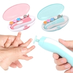 Ficha técnica e caractérísticas do produto Clippers De Lixa De Unha Elétrica Dedos Dos Pés Do Bebê Unhas Trimmer Manicure Care Tool