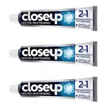 Ficha técnica e caractérísticas do produto Close Up Extra Whitening Creme Dental Branqueador 90g (Kit C/03)