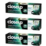 Ficha técnica e caractérísticas do produto Close Up White Attraction Creme Dental Natural Glow 70g (Kit C/03)