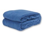 Ficha técnica e caractérísticas do produto Cobertor Manta Microfibra Casal 180x220cm - Azul Royal
