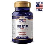 Ficha técnica e caractérísticas do produto Coenzima Q10 (CO Q10) 100mg Vitgold com 30 Cápsulas