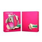Ficha técnica e caractérísticas do produto Coffret Benetton Colors Pink Eau de Toilette 80ml + Body Lotion 75ml
