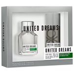 Ficha técnica e caractérísticas do produto Coffret Benetton United Dreams Aim High Eau de Toilette Masculino 100 ml + Desodorante 150 ml