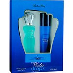 Ficha técnica e caractérísticas do produto Coffret Shirley May Perfume Water Drops Feminino 50ml e Desodorante 75ml