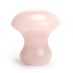 Ficha técnica e caractérísticas do produto Cogumelo De Quartzo rosa Massagem Pedra Cristal Jade Facial Corpo Pé Gua Sha Fino Anti-rugas Relaxamento Beleza Cuidados de Saúde Ferramenta