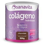 Ficha técnica e caractérísticas do produto Colágeno Hidrolisado - 300g Chocolate - Sanavita