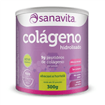 Ficha técnica e caractérísticas do produto Colágeno Hidrolisado em Pó Sanavita 300g Abacaxi com Hortelã