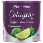 Ficha técnica e caractérísticas do produto Colágeno Hidrolisado em Pó Sanavita 300g Limão + Clorofila