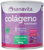 Ficha técnica e caractérísticas do produto Colágeno Hidrolisado - Limão + Clorofila, Sanavita, 300g