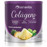 Ficha técnica e caractérísticas do produto Colágeno Skin Abacaxi com Hortelã 300g Sanavita