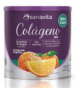 Ficha técnica e caractérísticas do produto Colágeno Skin Men Care - Sanavita - Laranja e Tangerina - 300g
