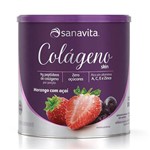 Ficha técnica e caractérísticas do produto Colágeno Skin Sabor Morango com Açai - Sanavita - 300g