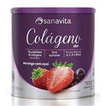 Ficha técnica e caractérísticas do produto Colágeno Skin - Sanavita - Morango com Açaí - 300g