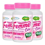 Ficha técnica e caractérísticas do produto Colágeno Verifish Femme Care - 3 un de 60 Cápsulas - Unilife