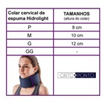 Ficha técnica e caractérísticas do produto Colar Cervical de Espuma Azul Hidrolight P
