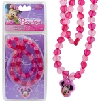Colar Importado Minnie com Pingente de Coração Disney
