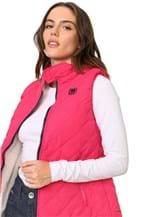Ficha técnica e caractérísticas do produto Colete Polo Wear com Capuz Rosa