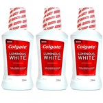Ficha técnica e caractérísticas do produto Colgate Luminous White Enxaguante Bucal 250ml (Kit C/03)