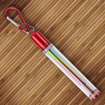 Ficha técnica e caractérísticas do produto Collapsible Straw Reusable Stainless Steel Straw With Cleaning Brush